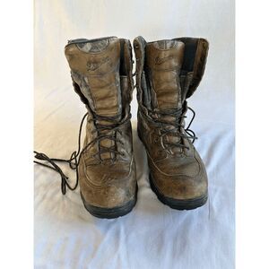 Danner 8" Pronghorn Leather Work Boots, Camo, Insulated Size 12 D
